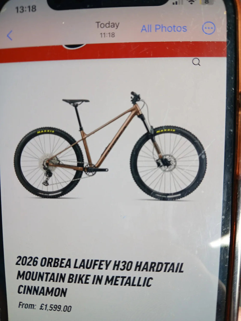 Orbea 2026 orbea laufey h30 hardtail metallic cinnamon