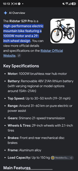 Ridstar S29 pro 2025