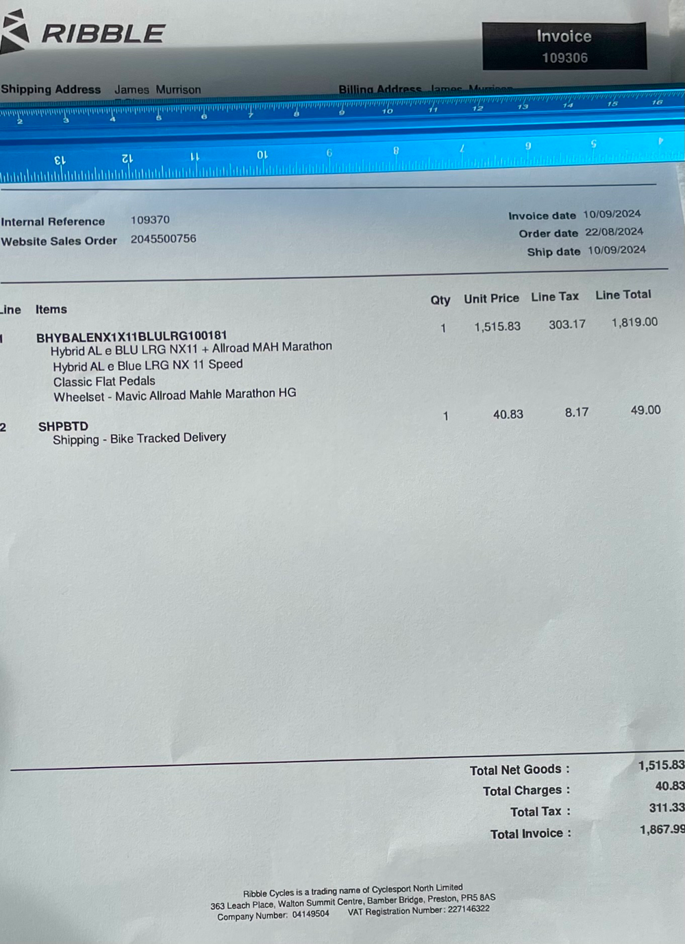 Ribble Hybrid AL e 2024
