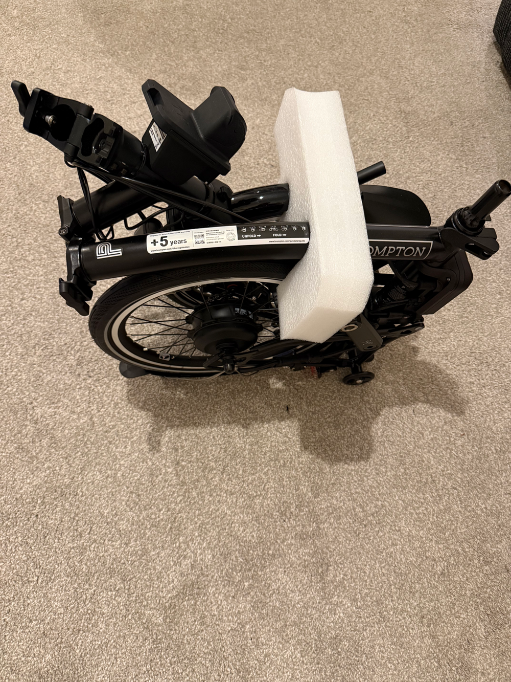 Brompton P Line 4 Speed with SuperRoll+ - e-Motiq system 2026 - Electric Folding Bike 2025