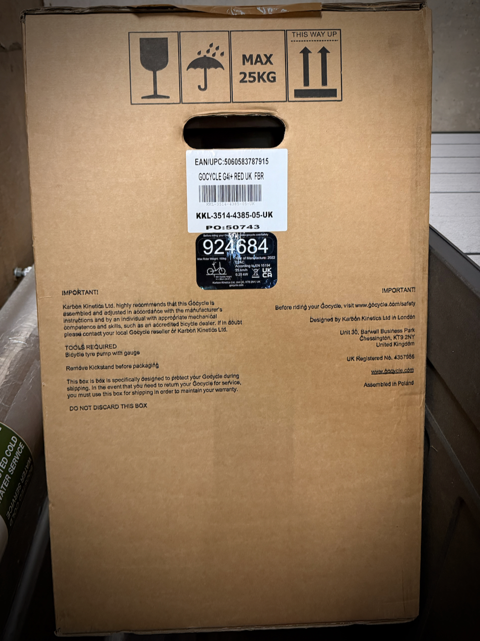 Gocycle G4i+ Folding Electric 2022