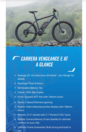 Carrera Carrera Vengance 2.1 L Frame 2025