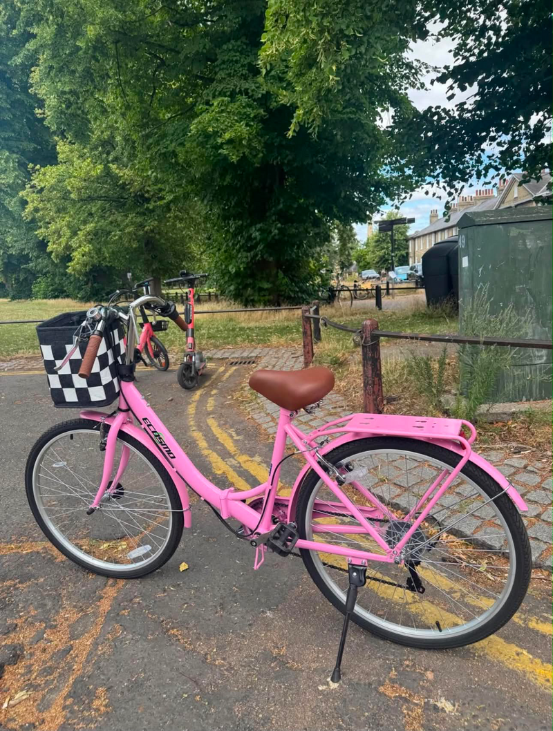 Ecosmo 26” folding ladies Bike with Basket 2026