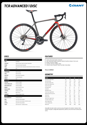 Giant TCR Advanced 1 Disc 2020