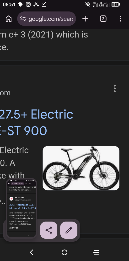 Rockrider 27.5 inches+ Electric Semi-Rigid MTB Bike E-ST 900 2023