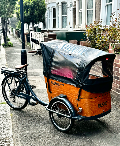 Babboe Carve-E Electric Cargo Trike Wood 2020