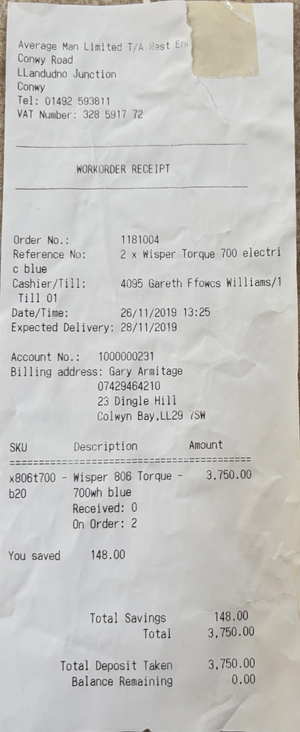 Wisper Wisper 806 Torque 700Wh 2019