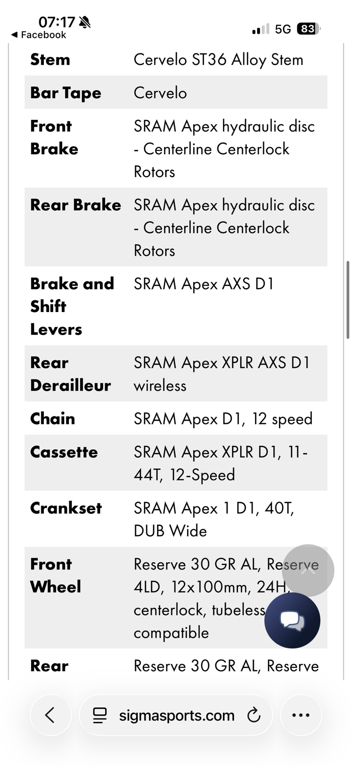 Cervelo Áspero Apex XPLR AXS 1 2025