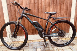 Carrera Vengeance-E Carrera Vengeance E Mens/Boys Electric Mountain Bike Microshift 2.1 - M Frame