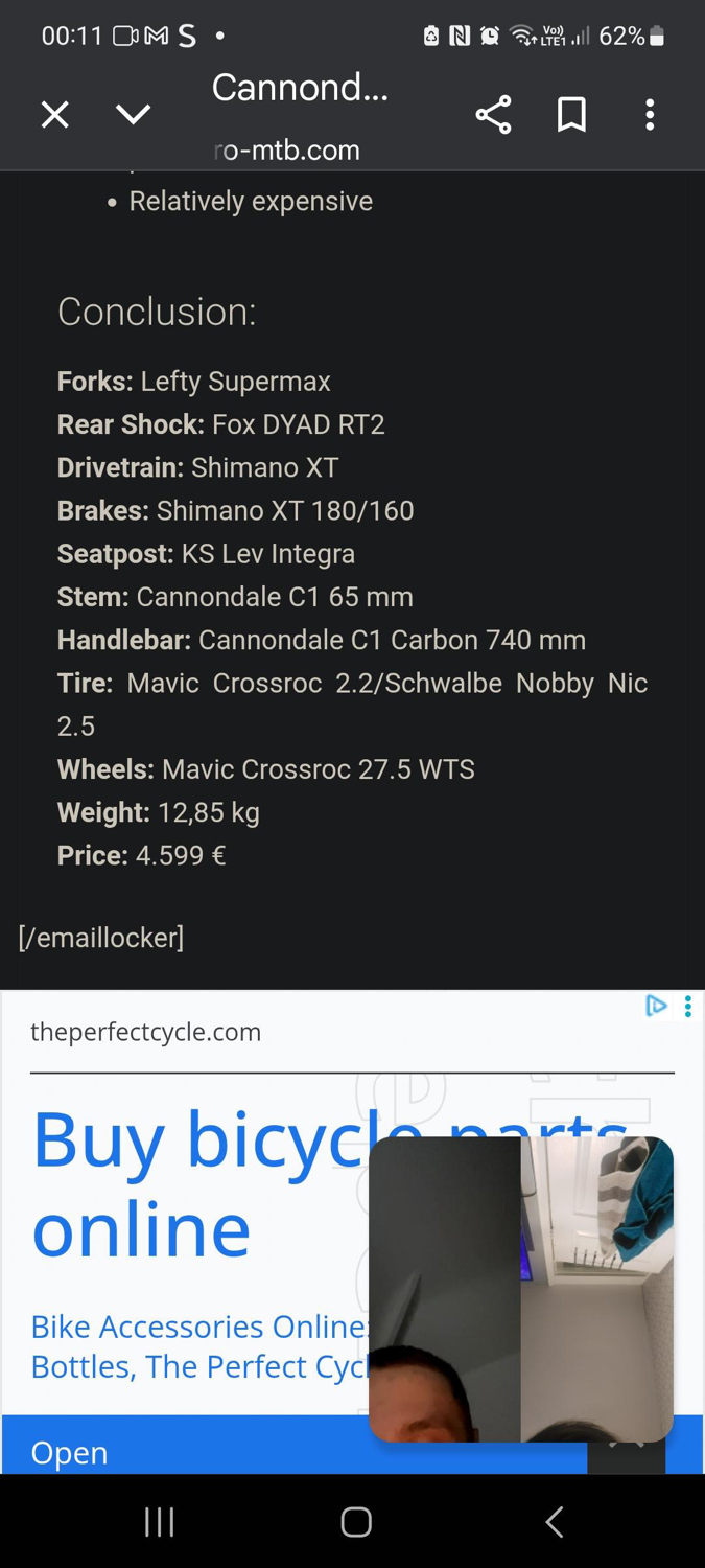 Cannondale Trigger Carbon 2 2017