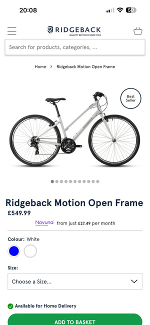 Ridgeback Motion Open Frame 2026