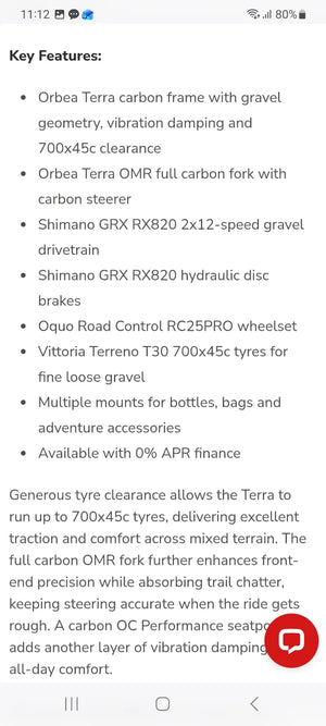 Orbea Terra M20 Team Gravel 2026