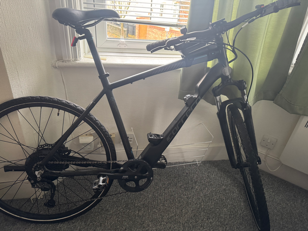 Carrera Crossfire E Mens Electric Hybrid Bike 2022