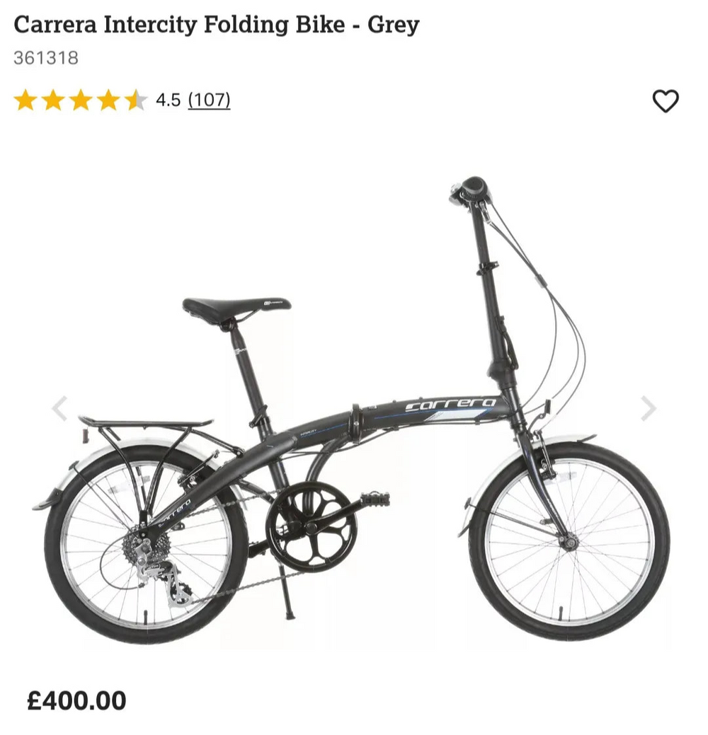 Carrera Intercity Folding Bike 2023