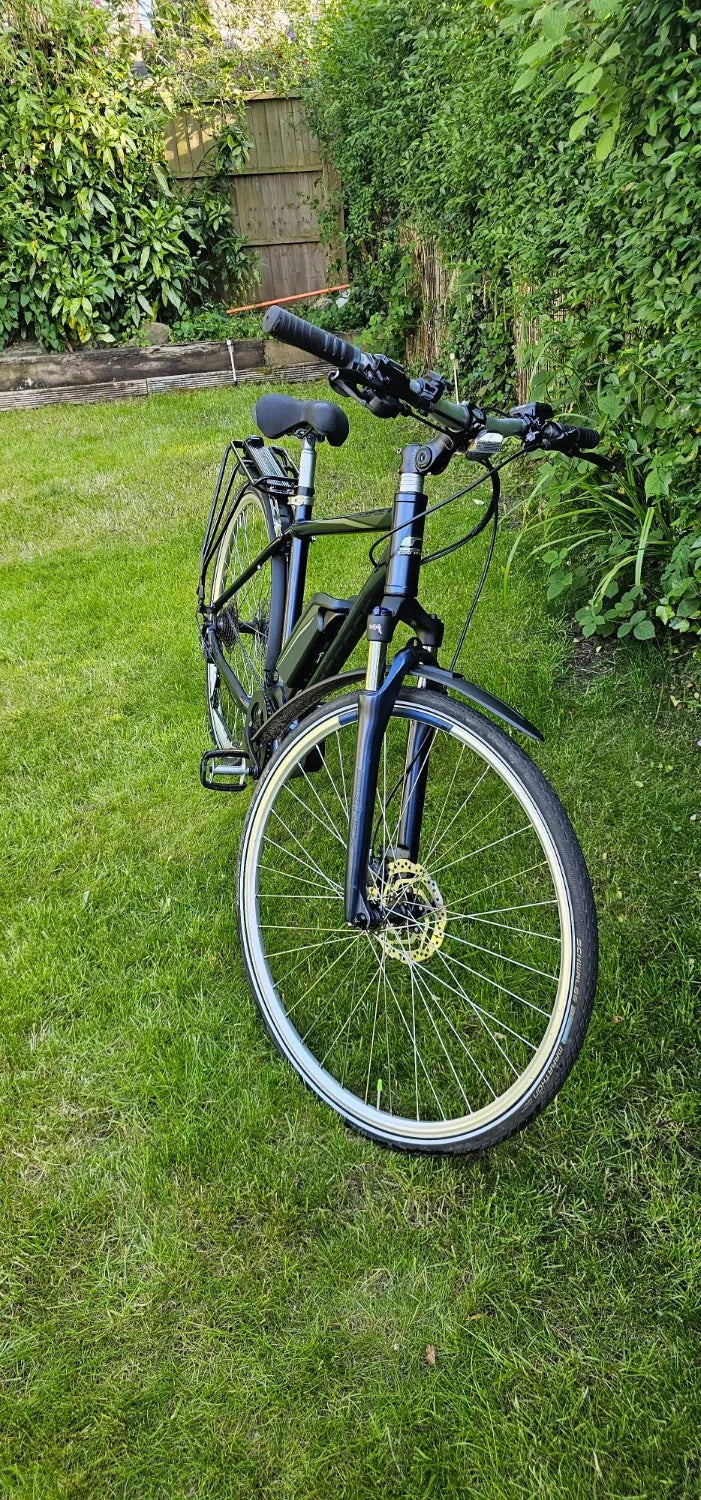Carrera Crossfuse Mens Electric Hybrid Bike 2022