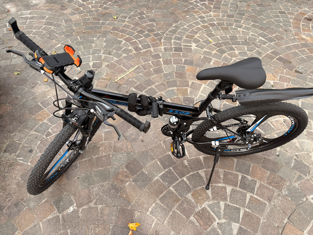 BSTSEL BSTSEL 27.5-Inch Adult Folding Mountain Bike, Dual Suspension, 21 Speed. 2023