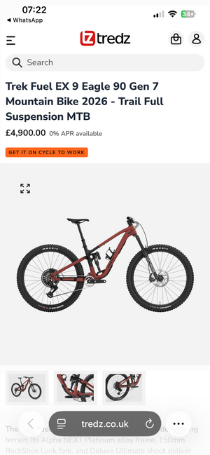 Trek Fuel Ex 9 Eagle 90 Gen 7 2026