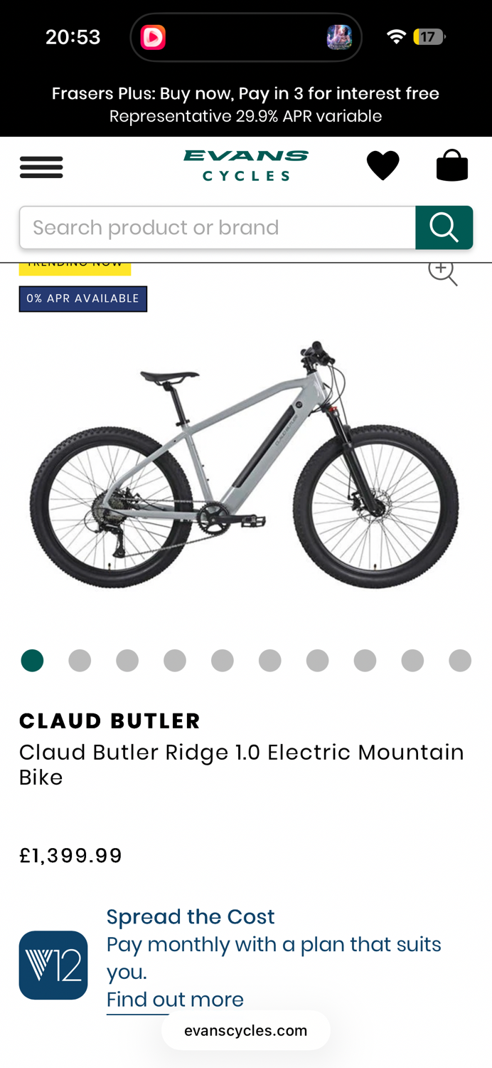 Claud Butler Claud Butler Ridge 1.0 Electric Mountain Bike 2026