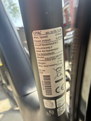 Raleigh Motus Crossbar Bosch 2022