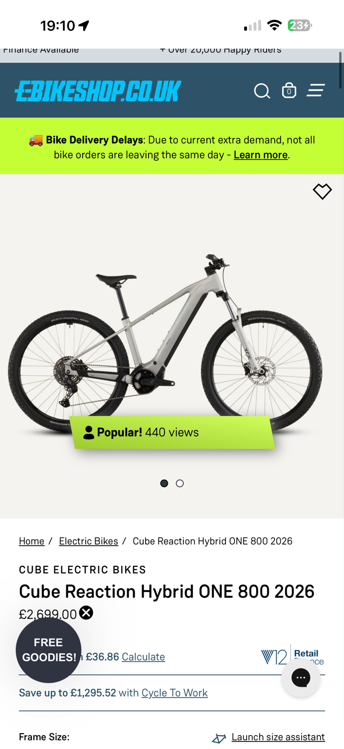 Cube Reaction Hybrid Pro 800wh 2026