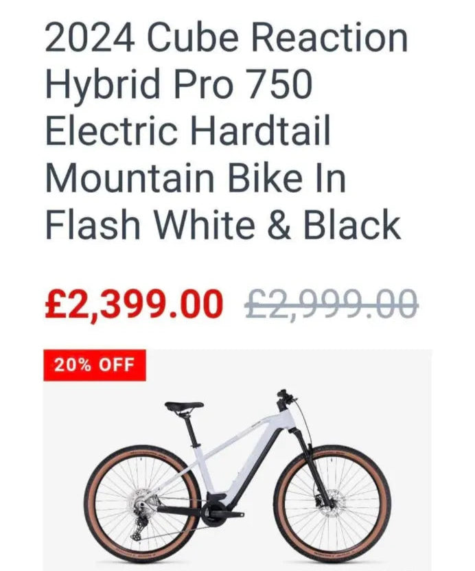 CUBE Reaction hybrid 750 2024
