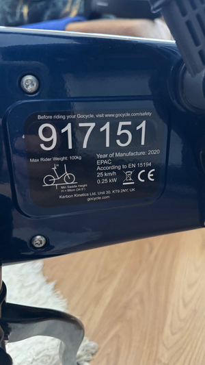 Gocycle GX Folding Electric 2022