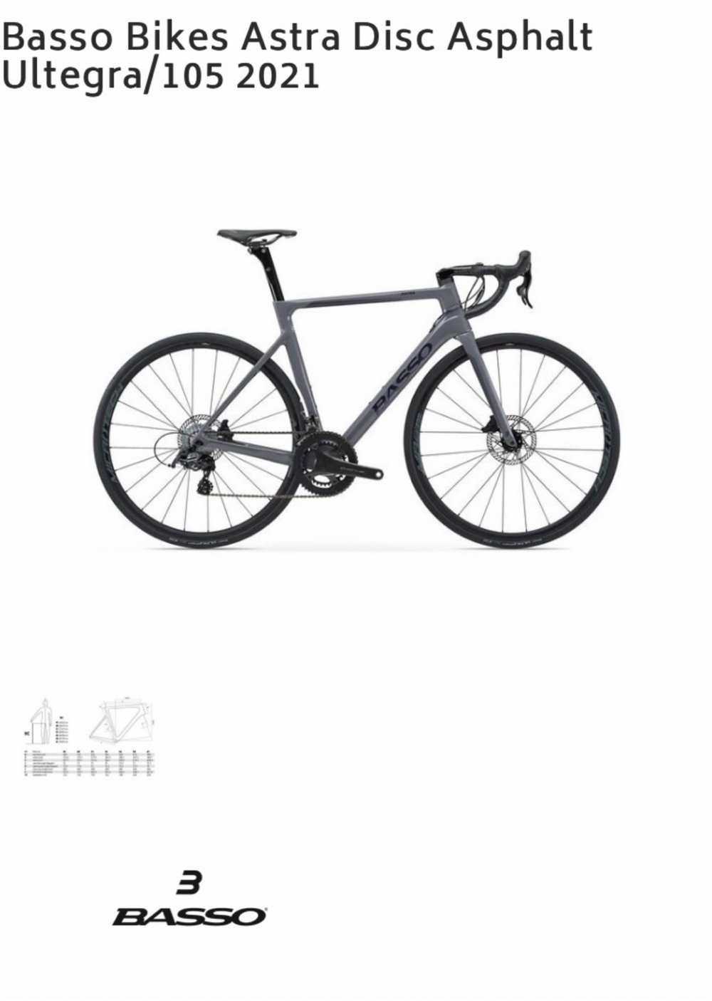 Basso Astra Disc Frameset 2021