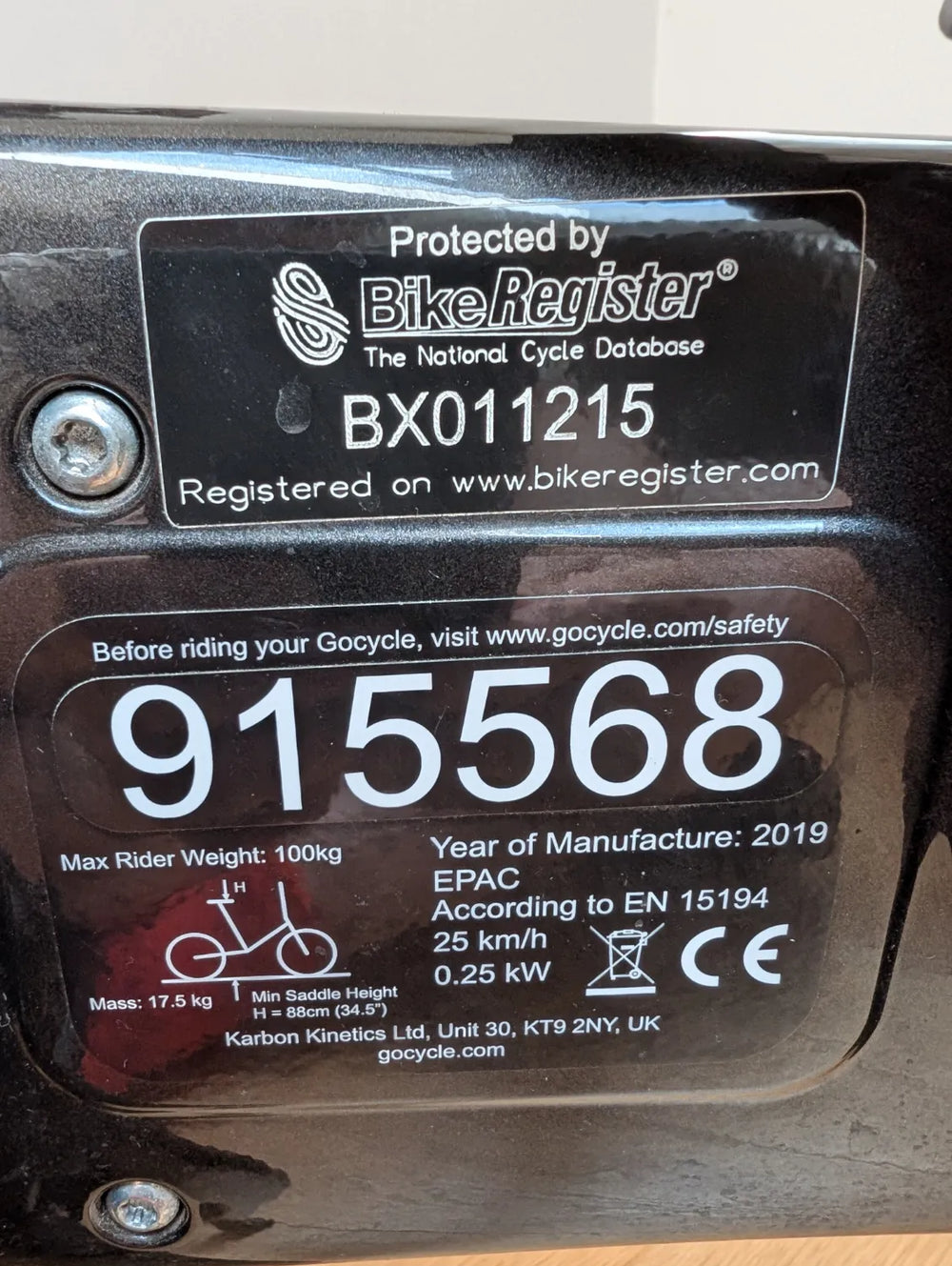 Gocycle GXi 2019