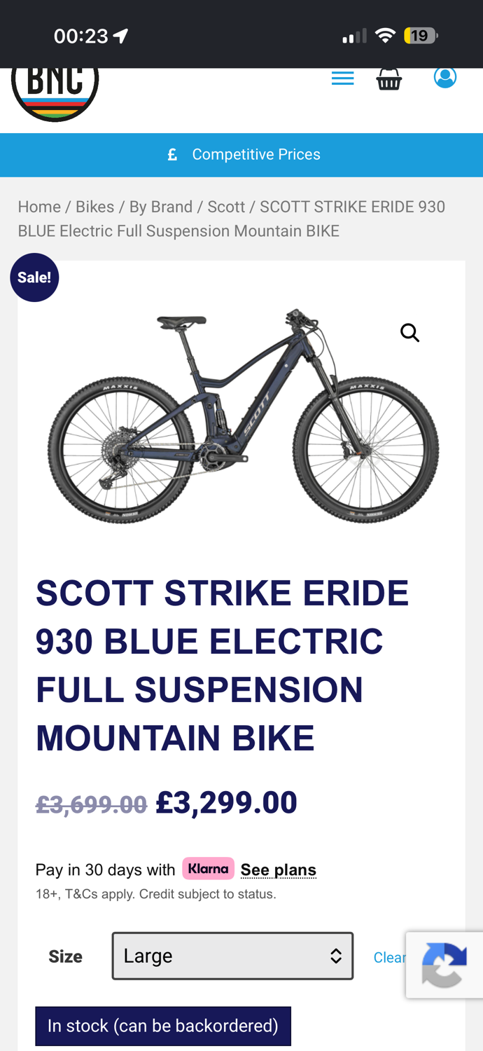 Scott Strike E-ride Bike 930 2024