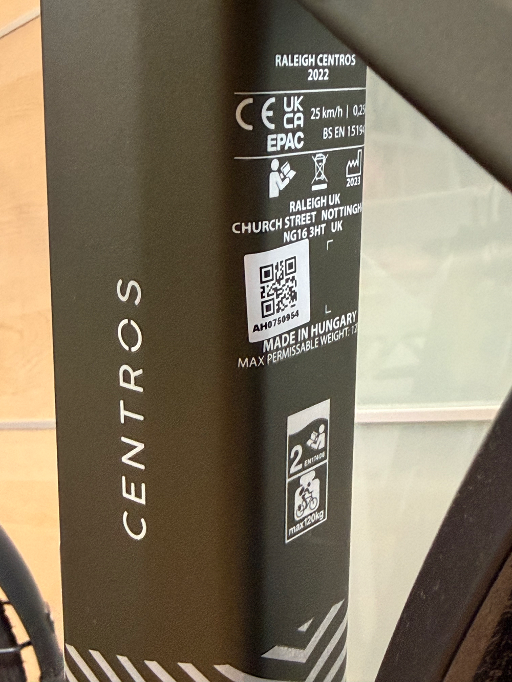 Raleigh Centros Crossbar Hub Gear 2022