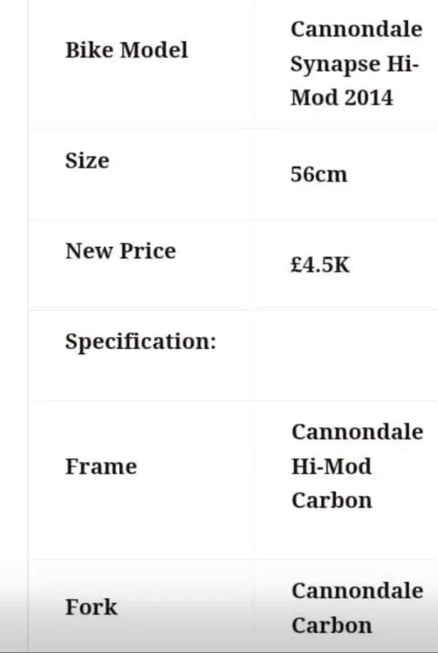 Cannondale Synapse Carbon 1 Hi-mod Road 2025