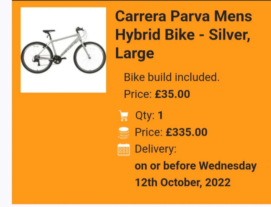 Carrera Parva Mens Hybrid Bike 2020