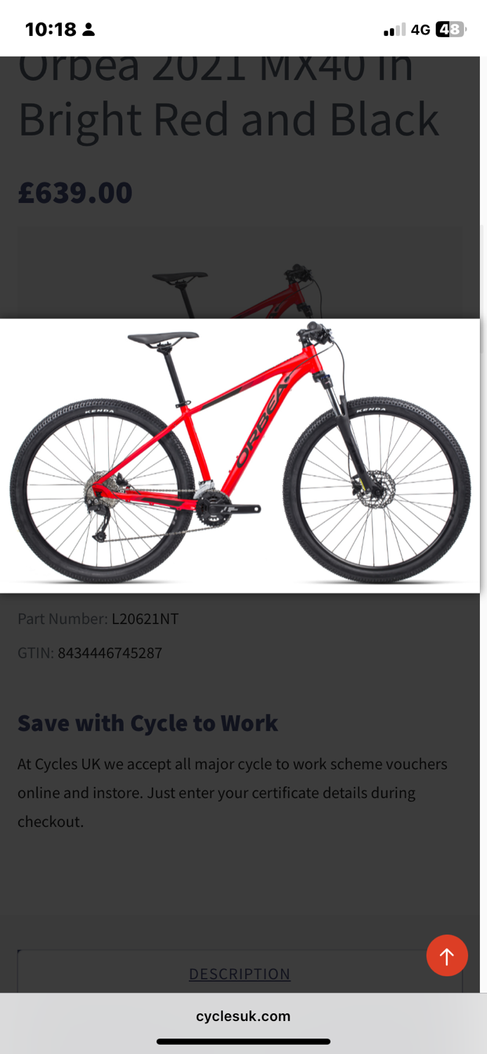 Orbea Mx 40 27.5 2022