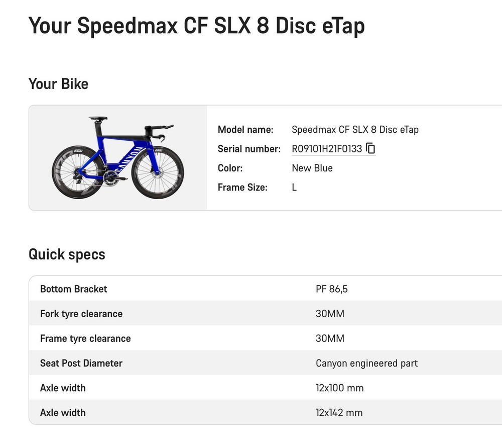 Canyon Speedmax CF SLX 8 Disc Etap 2021