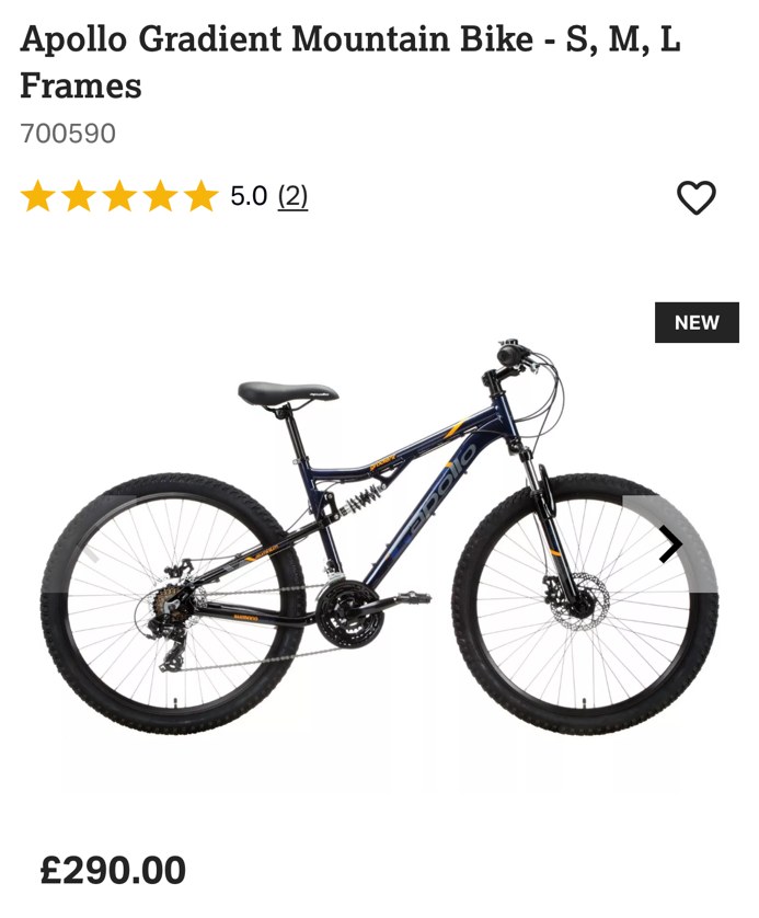 Apollo Gradient Mens Mountain Bike 2023