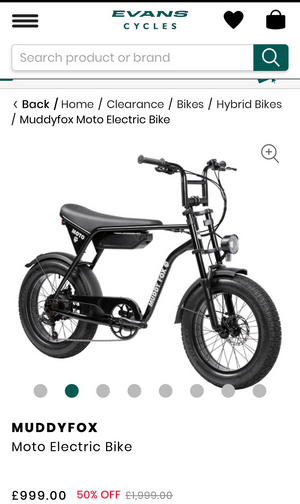 Muddy fox Moto electric bike 2026