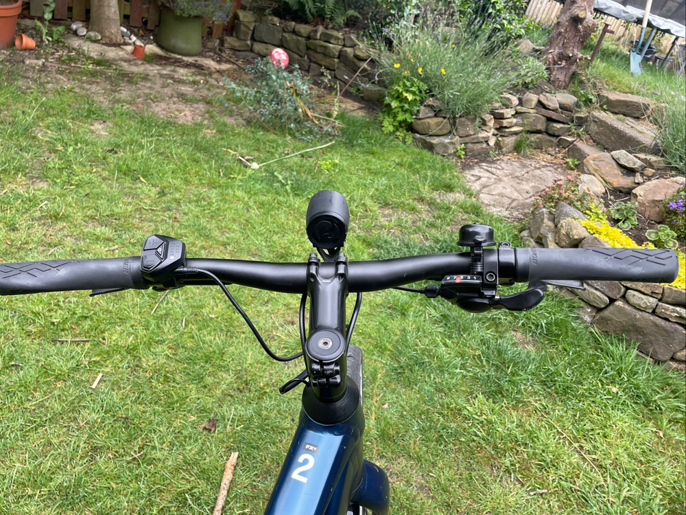 Trek FX +2 Stagger Hybrid E-bike 2023 blue sage
