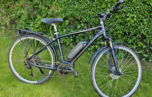 Carrera Crossfuse Mens Electric Hybrid Bike 2022