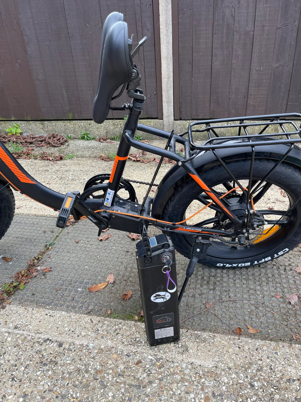 Powerhog Fat Tyre Folding Step through Bike 2021
