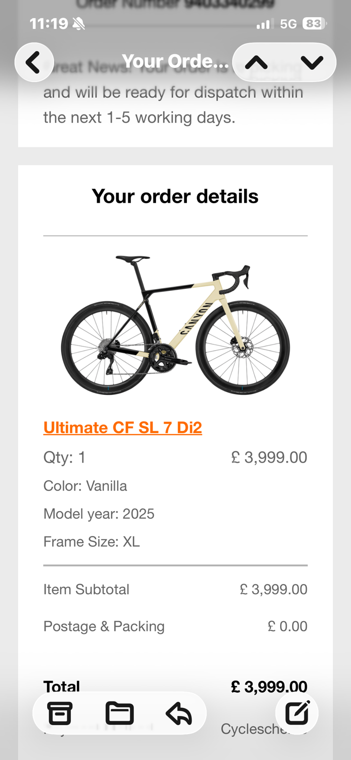 Canyon Ultimate CF SL 7 Di2 2025