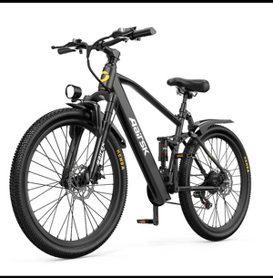Air sik Lady GT900 26-Inch Electric Mountain Bike Brushless Stainless Steel Frame Front Suspension Double Disc Brake 21-Speed 250W 2025