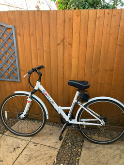 E-Plus Explorer Step-Through Hybrid Electric Bike – White