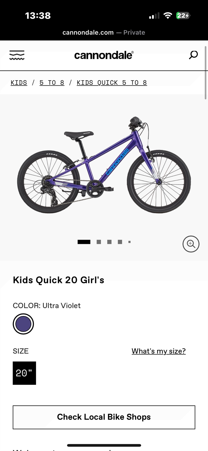 Cannondale Kids Quick 20 Girl's 2020