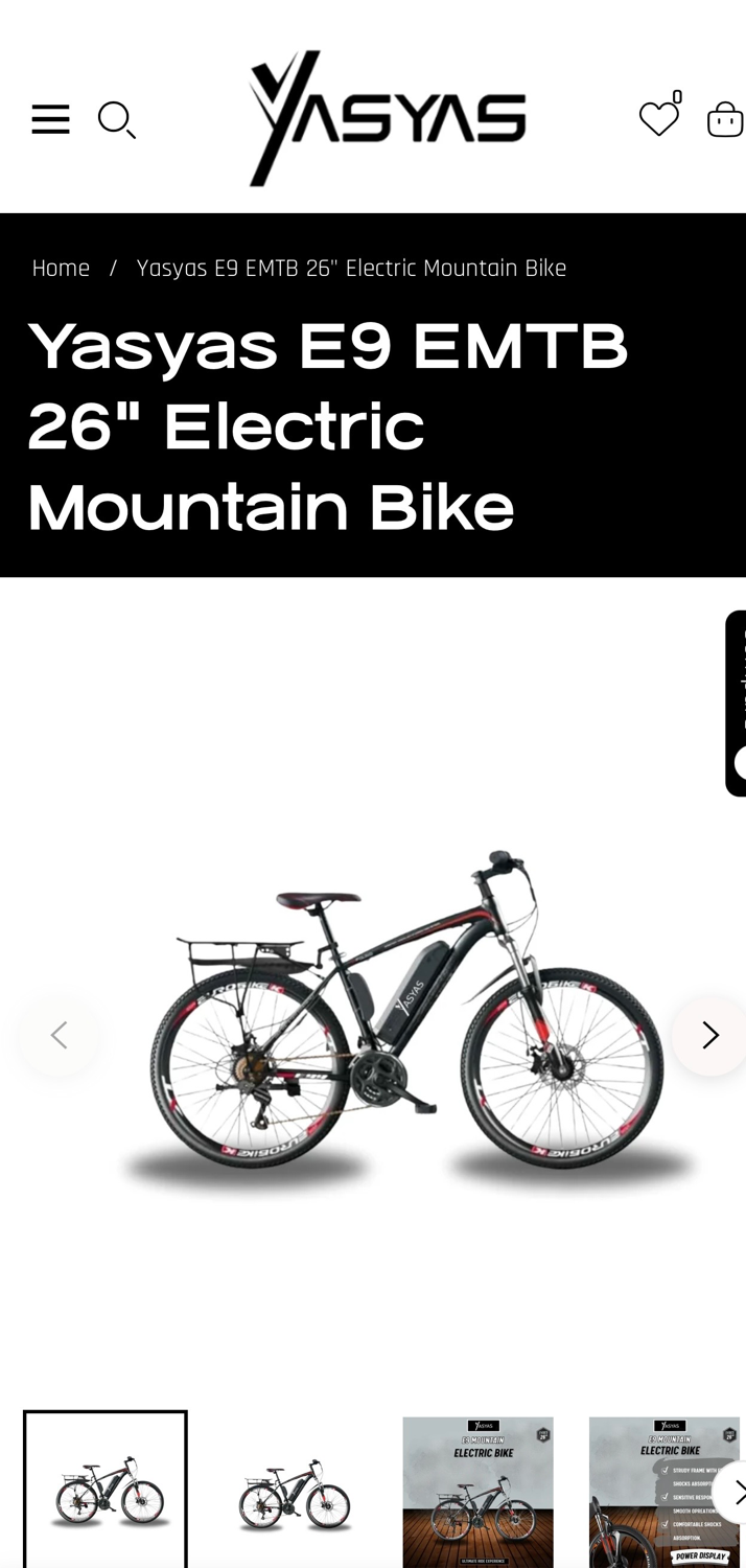 Yasyas E9 mountain bike 2025