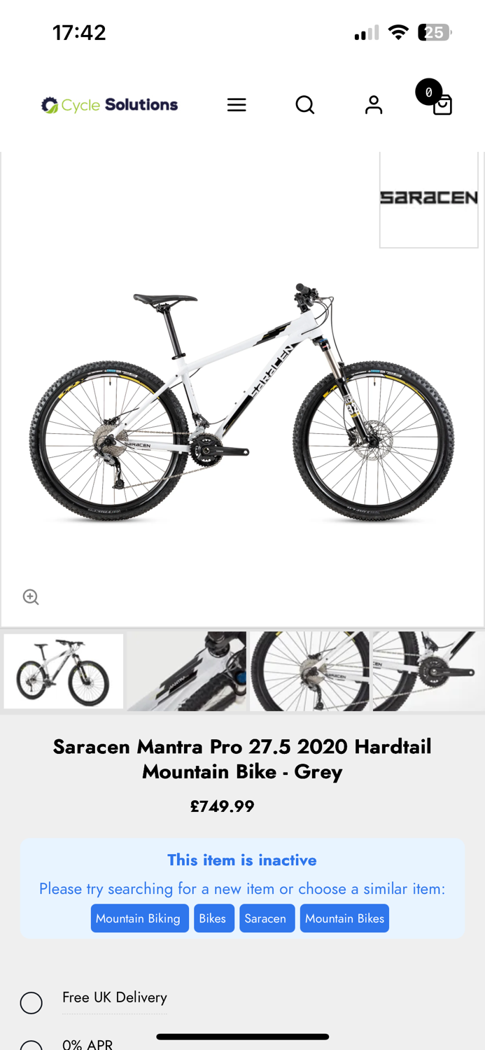 Saracen Mantra Trail LSL 2020