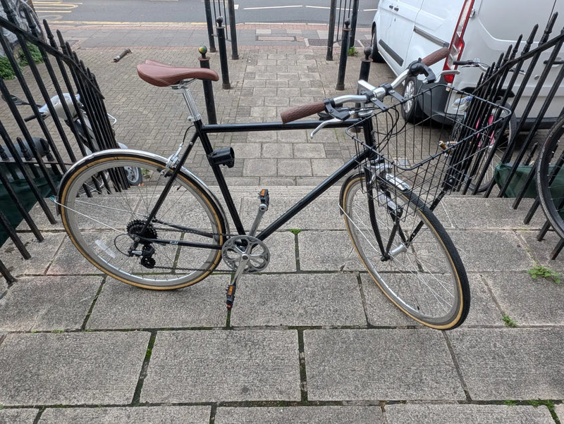 6KU Odyssey 8spd City Bike - Delano Black 2020