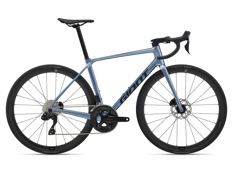 Giant TCR Advanced 0 DI2 Road Bike In Gloss Frost Silver/Cold Iron 2025