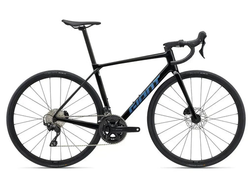 Giant TCR Advanced 2 Road Bike In Gloss Carbon/Electron Blue 2025