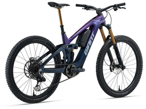 Giant Reign Advanced E+ 0 Electric Mountain Bike in Purple Haze/Metallic Navy 2026