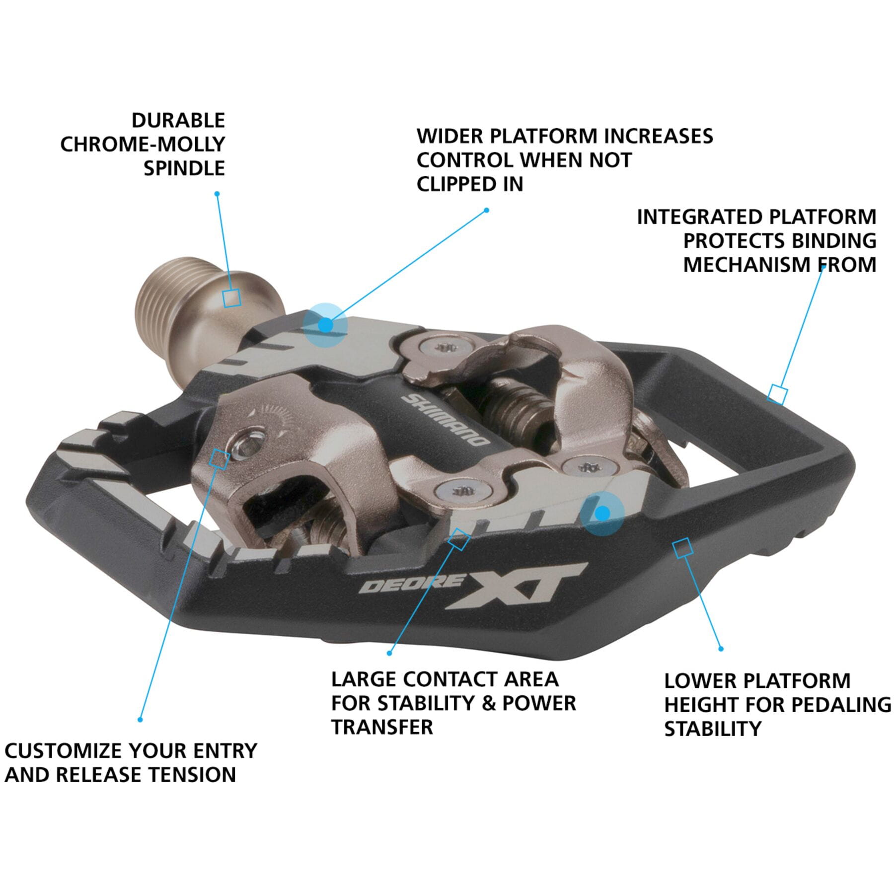 Shimano PD M8120 Deore XT trail wide SPD pedal